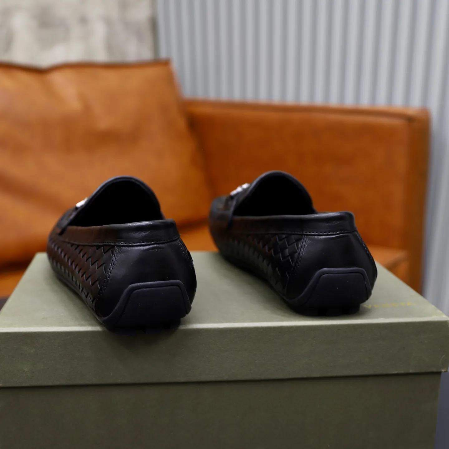 Men's shoes 💰500💰BOTTEG* VENET* - high-end boutique Size: 38-44 (45 custom-made) BV new product, calfskin artificially woven classic style harmoniously blends with contemporary fashion temperament, rubber soles are light and flexible, water-dyed cowhide!